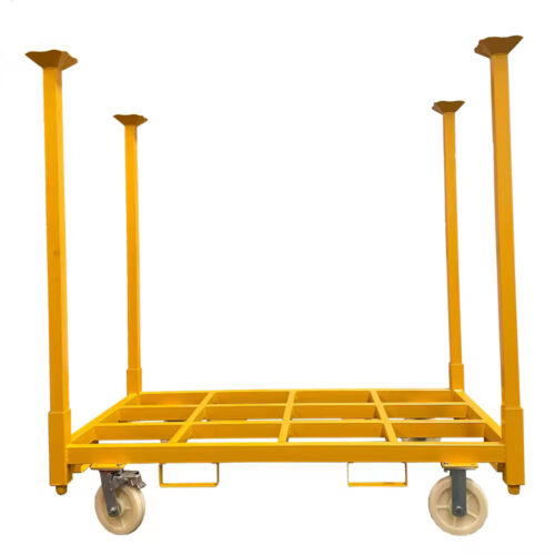 Customized Moving Storage Metal Stack Rack With Wheels