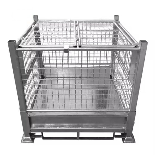 Durable Metal Steel Stillage Container with Lid